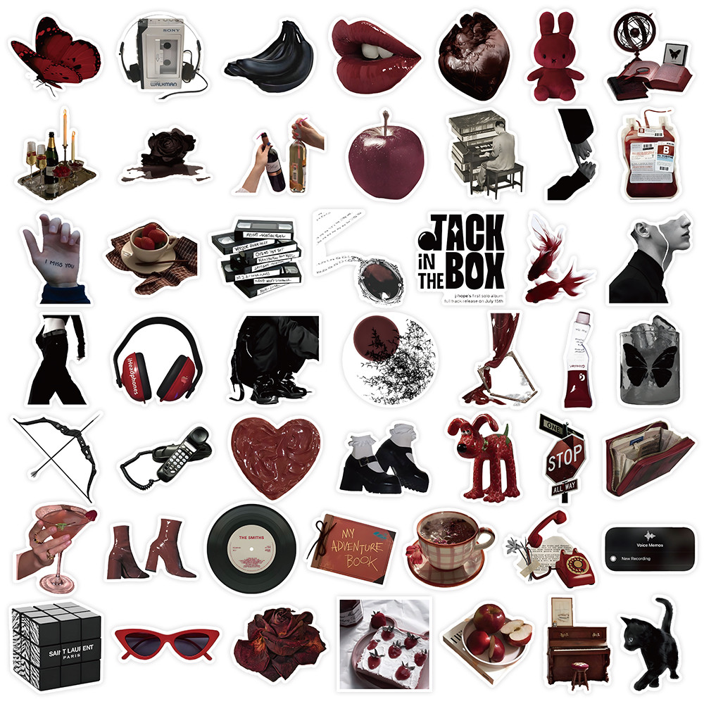 50 Pieces Red & Black Themed S - đánh giá và giá Phone Accessories Red
