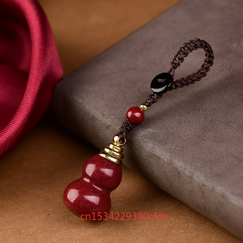 Luxury Red Cinnabar The Gourd  - đánh giá và giá Phone Accessories Red