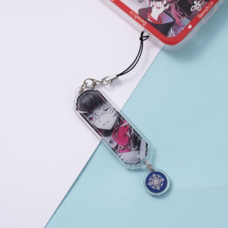 8pcs Anime Keychain Genshin Im - đánh giá và giá Phone Accessories Charms