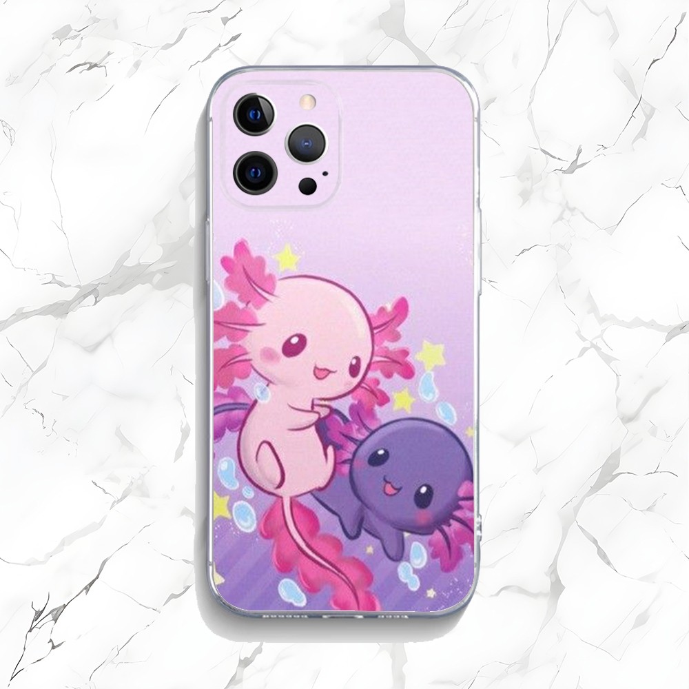 Cute Axolotl Phone Case For iP - đánh giá và giá Phone Accessories Logo