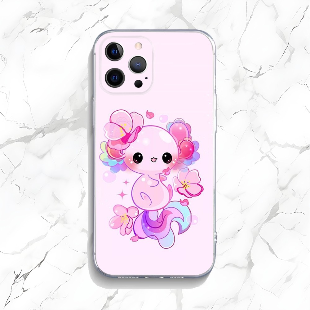 Cute Axolotl Phone Case For iP - đánh giá và giá Phone Accessories Logo