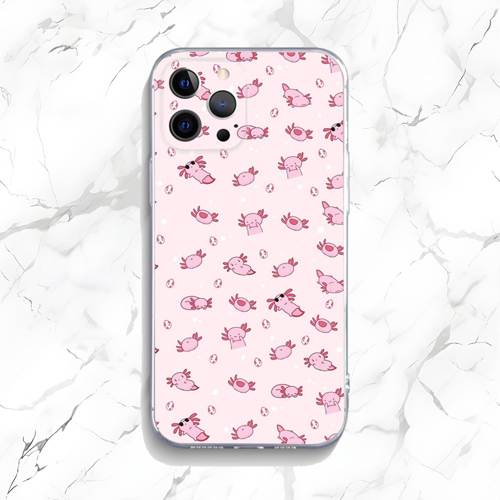 Cute Axolotl Phone Case For iP - đánh giá và giá Phone Accessories Logo