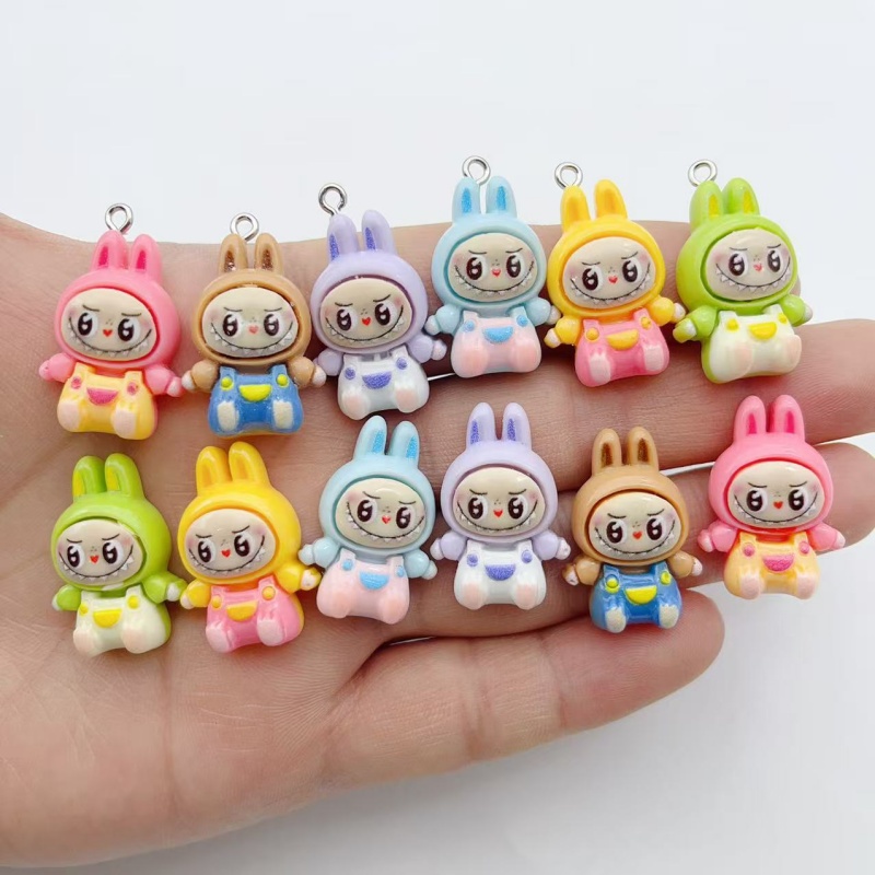 10Pcs Kawaii Rabbit Strawberry - đánh giá và giá Phone Accessories Charms