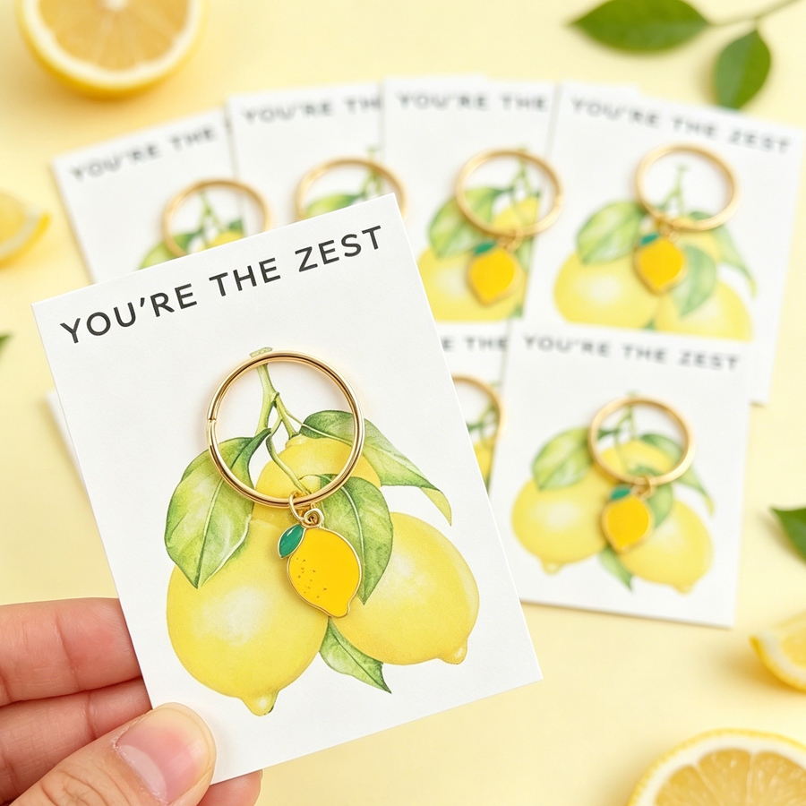 7 Chic Lemon Keychains, Includ - đánh giá và giá Phone Accessories Charms