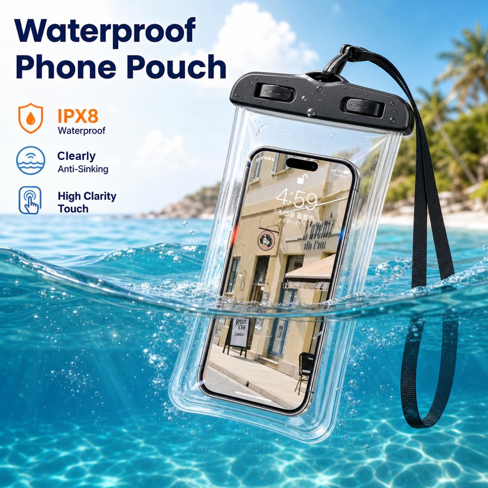 Transparent Waterproof Mobile  - đánh giá và giá Neck Hanging Phone Holder