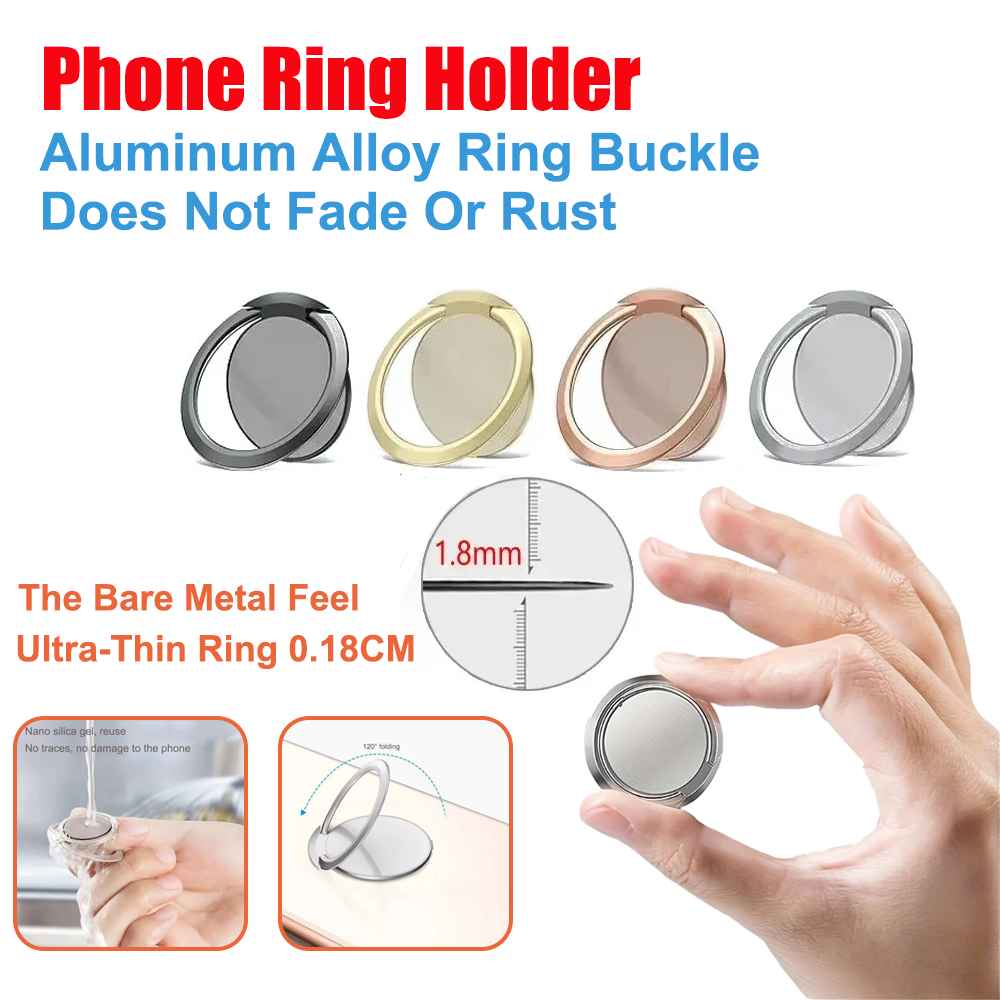 Ultra Thin Metal Ring Holder S - đánh giá và giá Phone Accessories Vendor