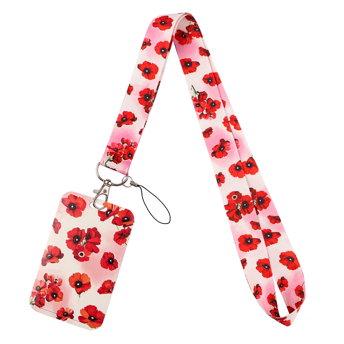 Trendy Pink Cherry Lanyard Key - đánh giá và giá Phone Accessories Red